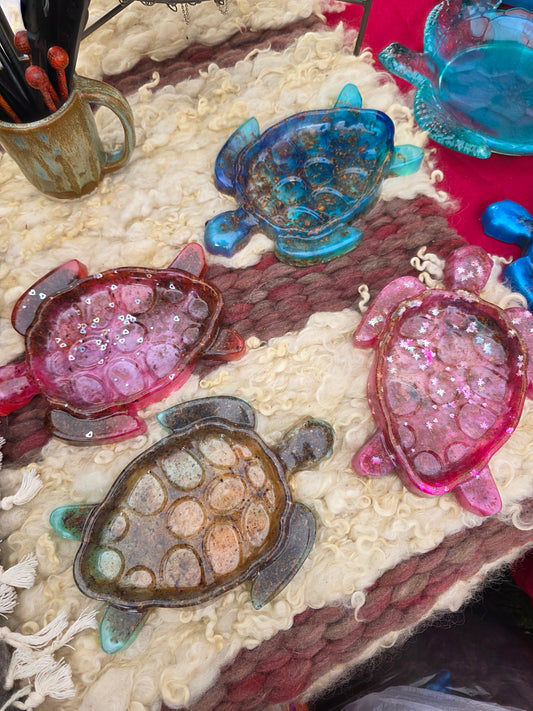 Wood and Resin Turtles